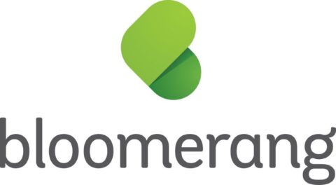 Bloomerang logo lime green