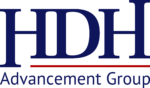 HDH Advancement Group Blue Text Logo