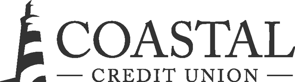 Coastal Credit Union Black & White Lighthouse Logo