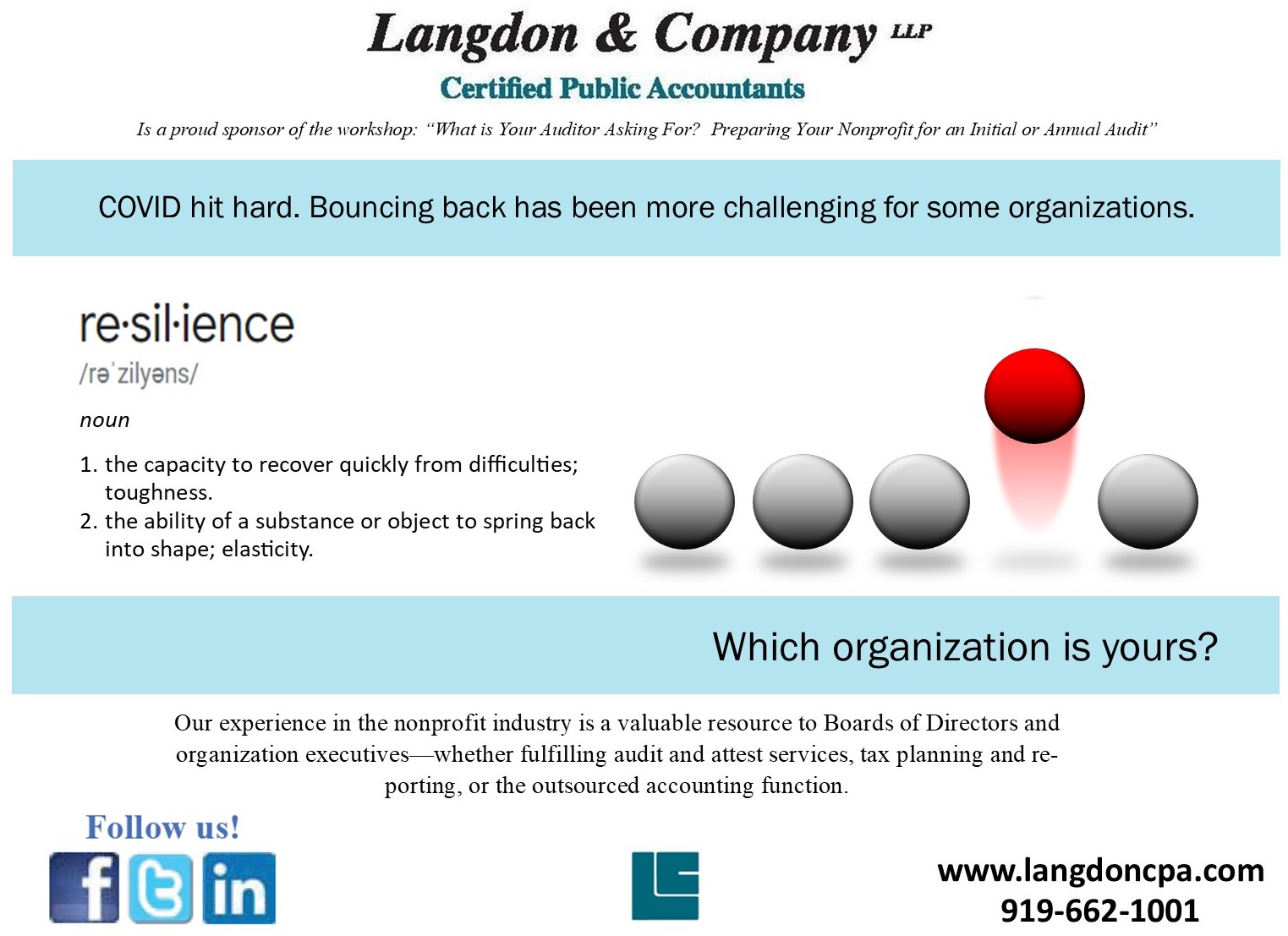 Langdon & Company CPAs Sponsor Ad on Resilience