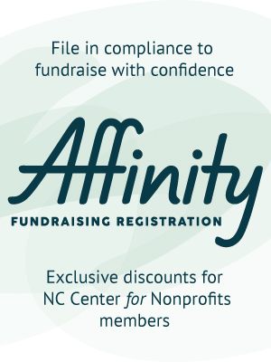 Affinity Fundraising Registration green ad get free estimate