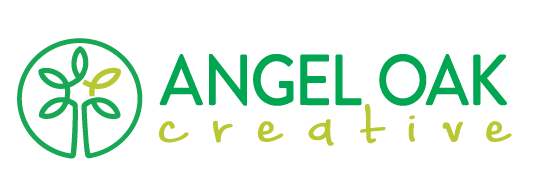 Angel Oak Creative Logo in Green