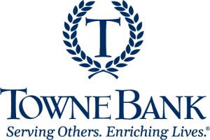 Towne Bank Blue Text Logo
